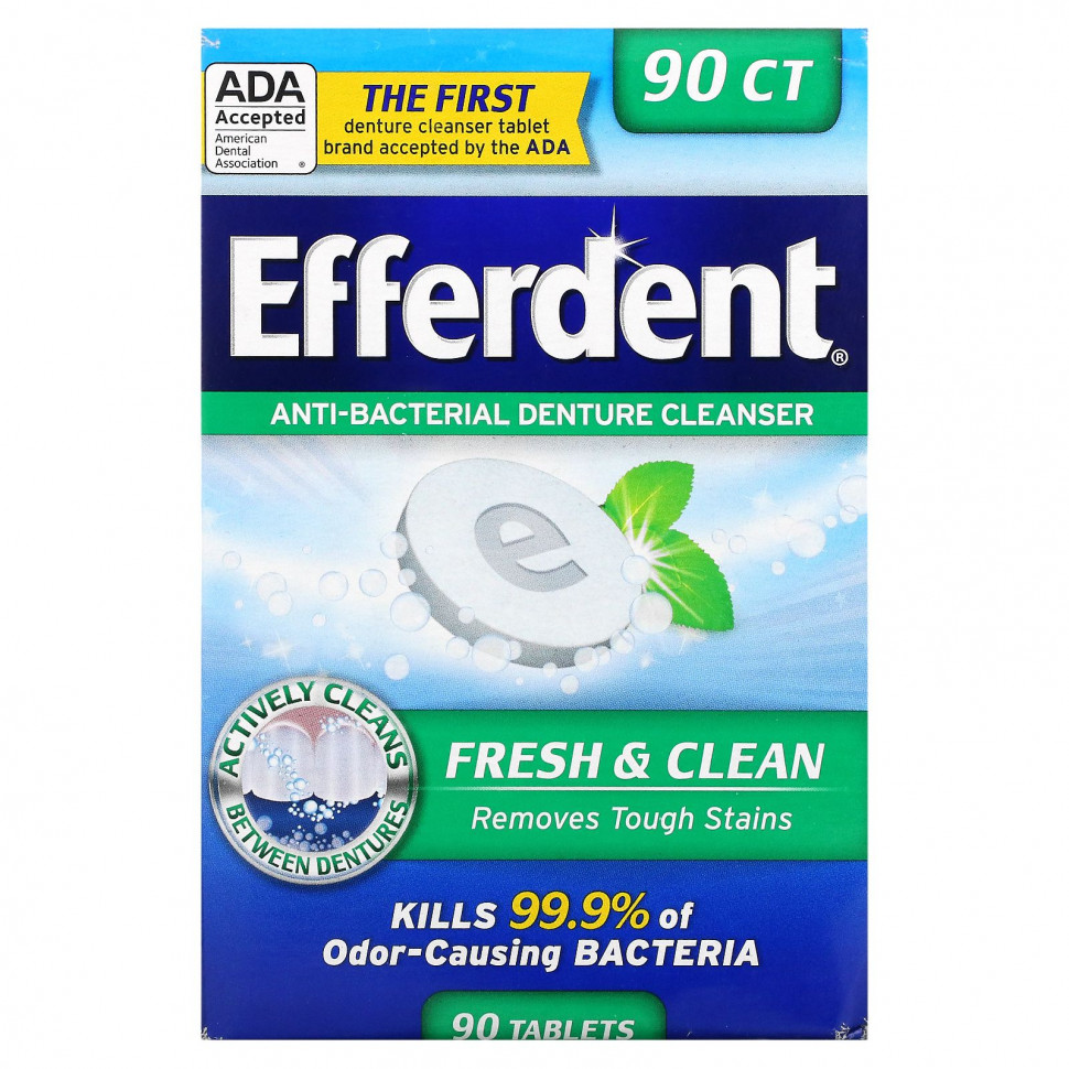 Efferdent,      , Fresh & Clean, 90   1820