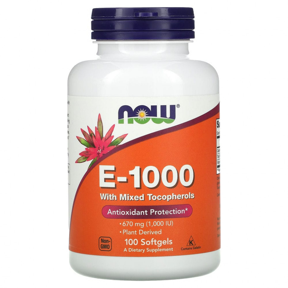 NOW Foods, E-1000,  E   , 670  (1000 ), 100   5260