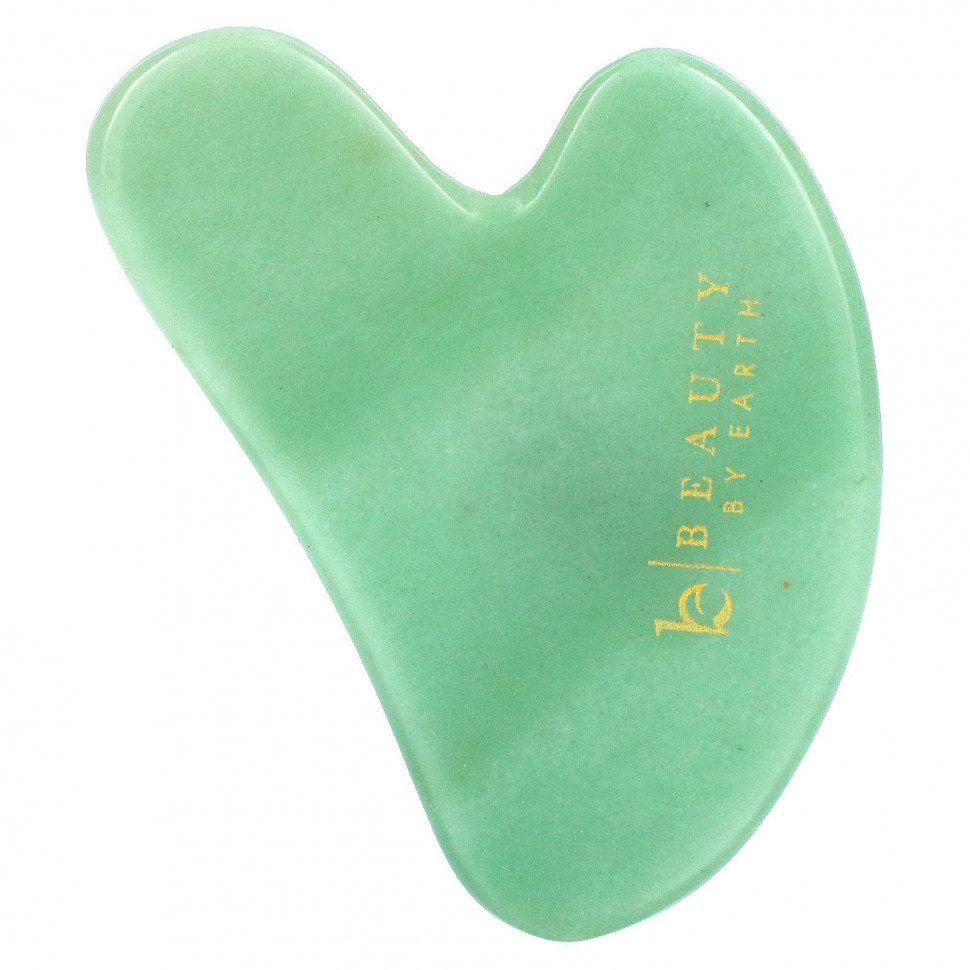 Beauty By Earth, Jade Gua Sha, Scraping Massage Tool, 1 Tool  2160