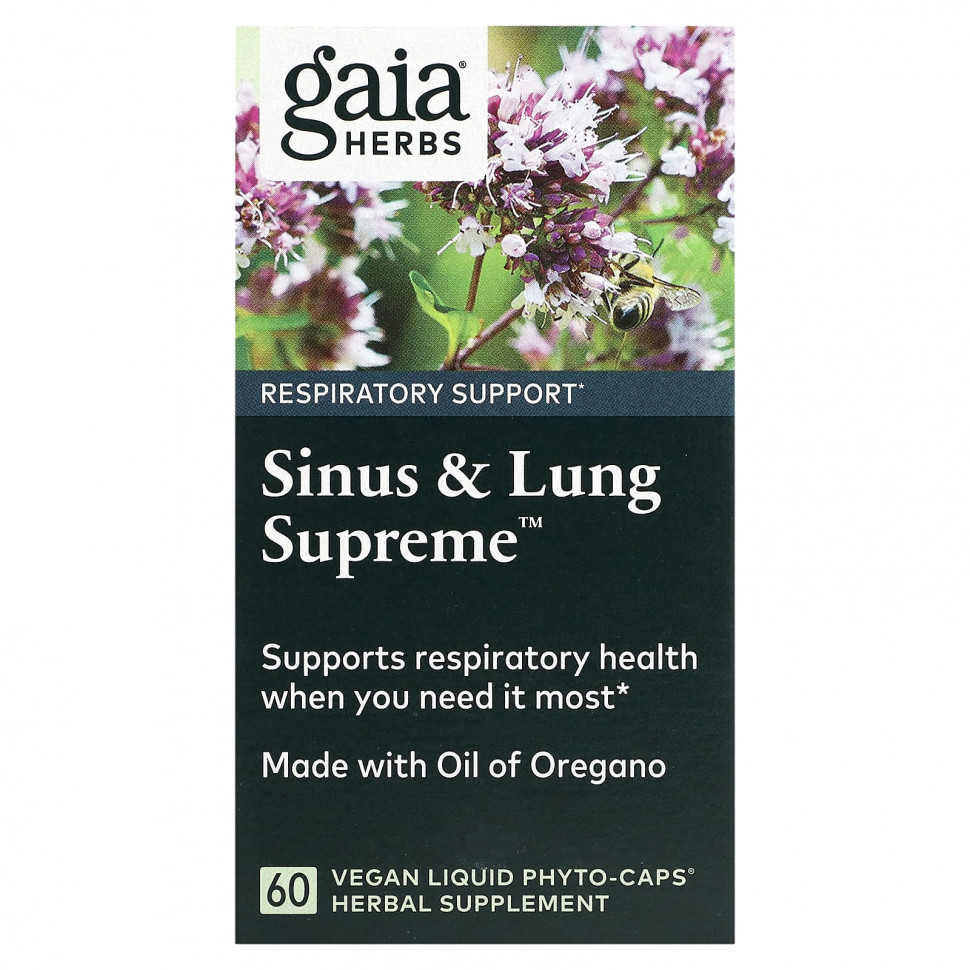 Gaia Herbs, Sinus & Lung Supreme, 60     4610