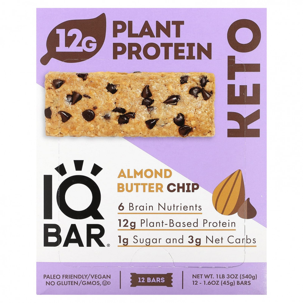 IQBAR, Plant Protein Bar,    , 12 ,  45  (1,6 )  5350