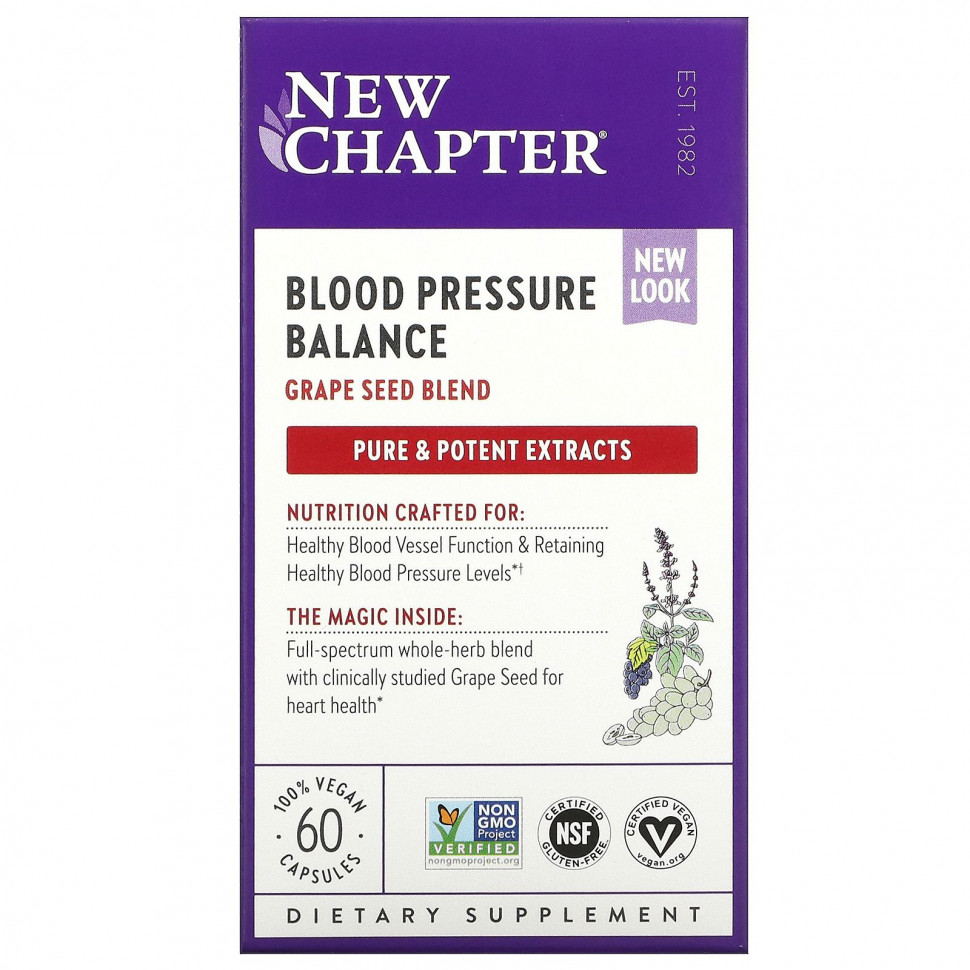 New Chapter, Blood Pressure Balance,   , 60    10430