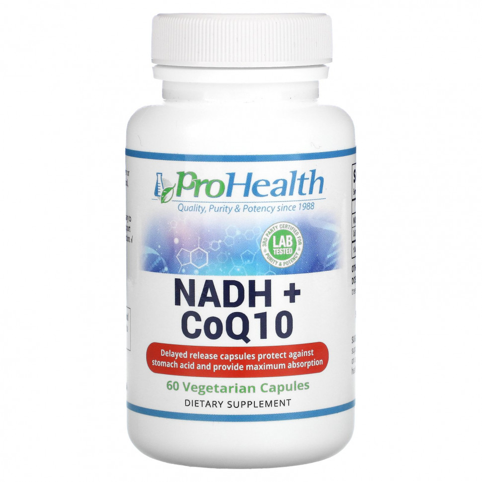 ProHealth Longevity, NADH + CoQ10`` 60    7010