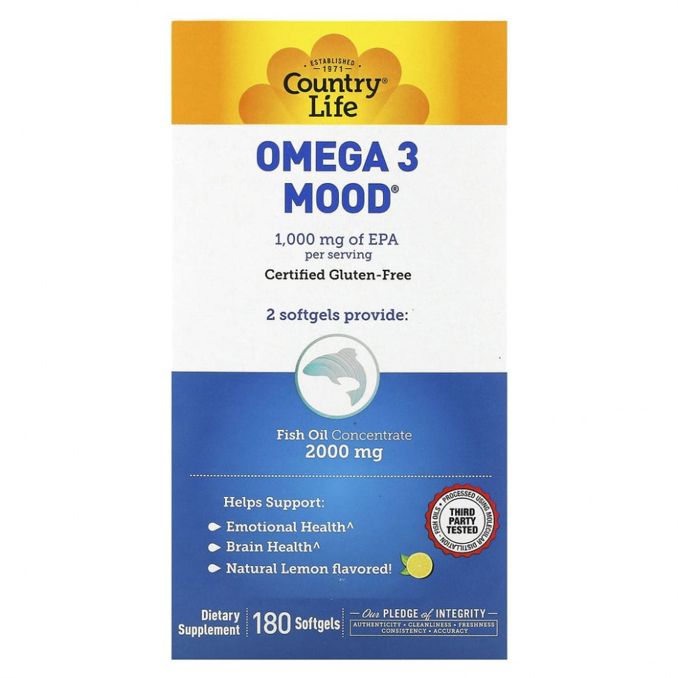  IHerb () Country Life, Omega 3 Mood,    , 180   , ,    7560 