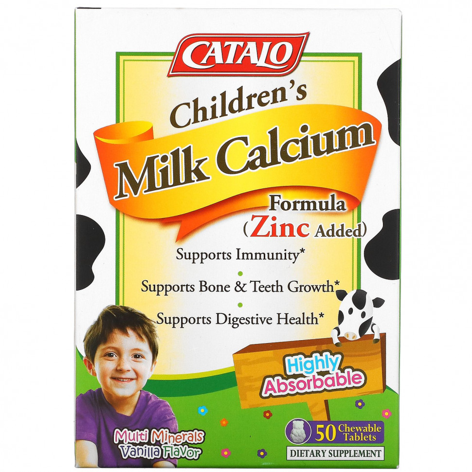 Catalo Naturals, Children's Milk Calcium Formula, , 50    4530