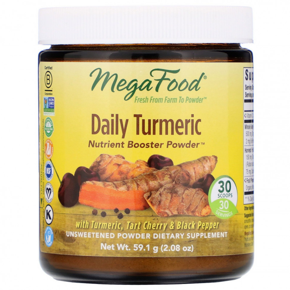 MegaFood, Daily Turmeric,    ,  , 59,1  (2,08 )  3960