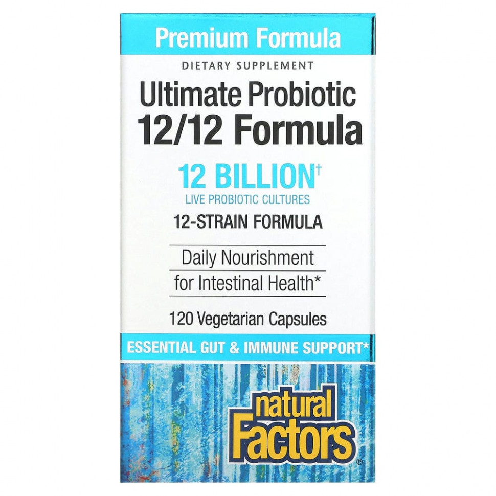 Natural Factors, Ultimate Probiotic, 12/12 Formula, 12  , 120    5980