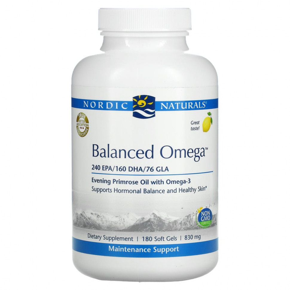 Nordic Naturals, Balanced Omega,   , 830 , 180     7690