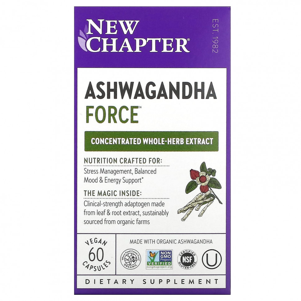 New Chapter, Ashwagandha Force`` 60    4670