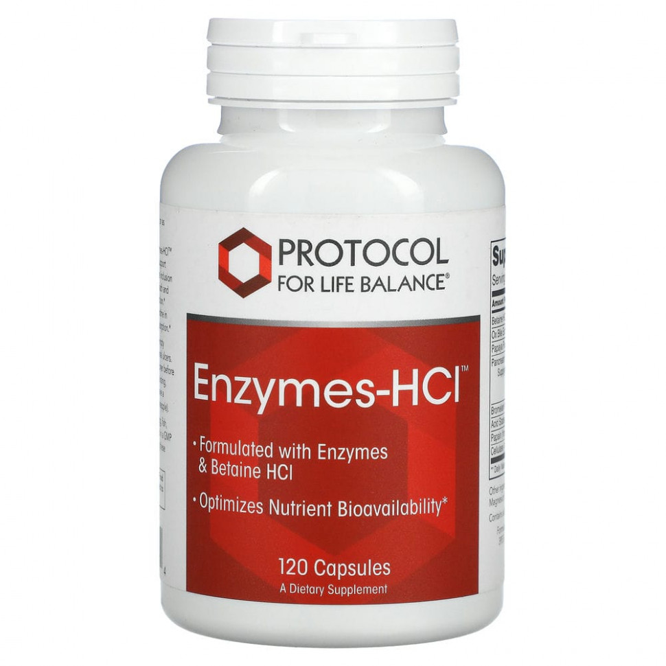 Protocol for Life Balance, Enzymes-HCI, 120   3920