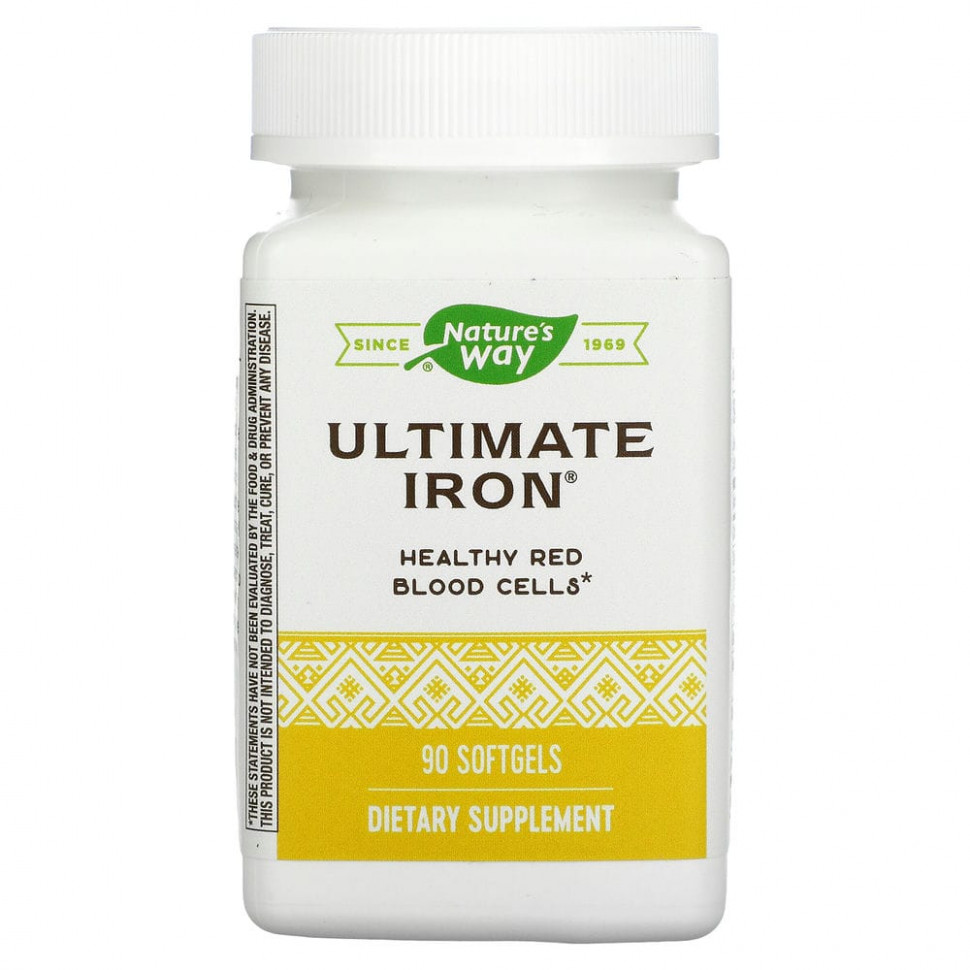  IHerb () Nature's Way, Ultimate Iron, 90  , ,    3990 