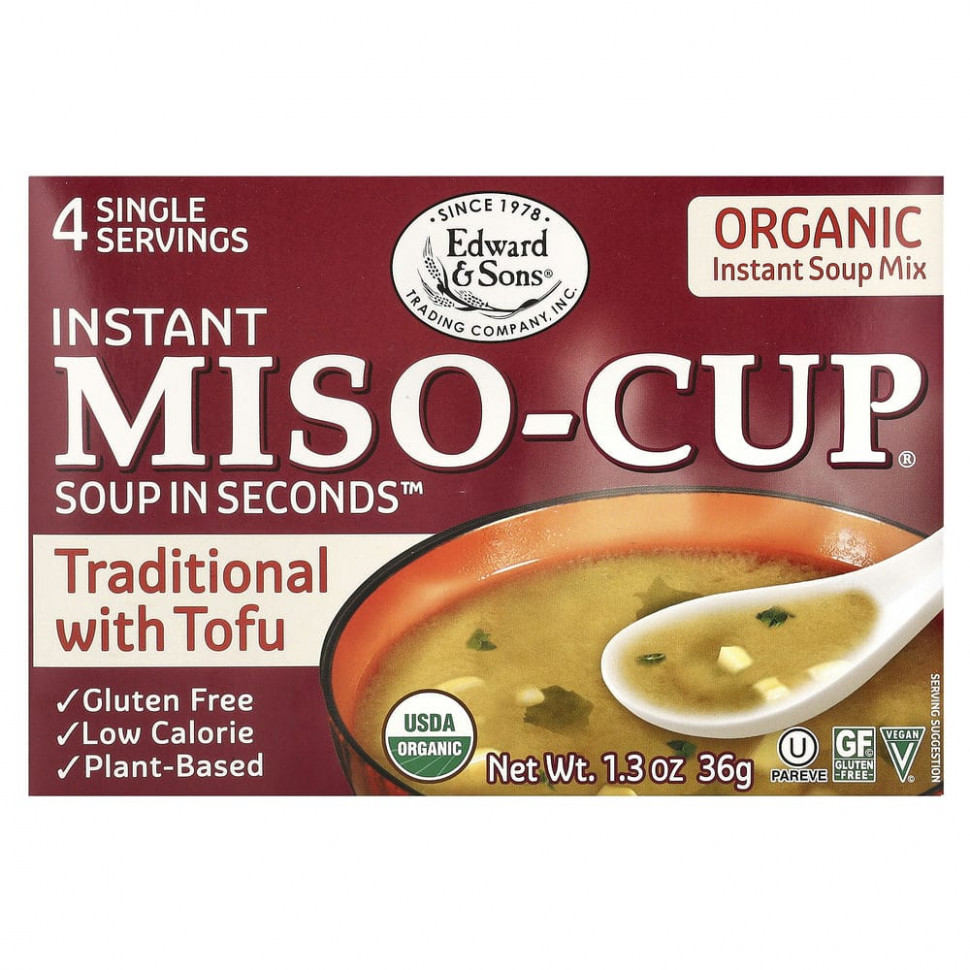 Edward & Sons, Instant Miso-Cup, -  ,    , 4 , 36  (1,3 )  920