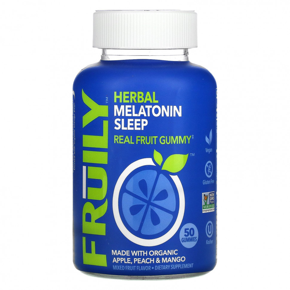 Fruily, Herbal Melatonin Sleep, Mixed Fruit , 50 Gummies  2670