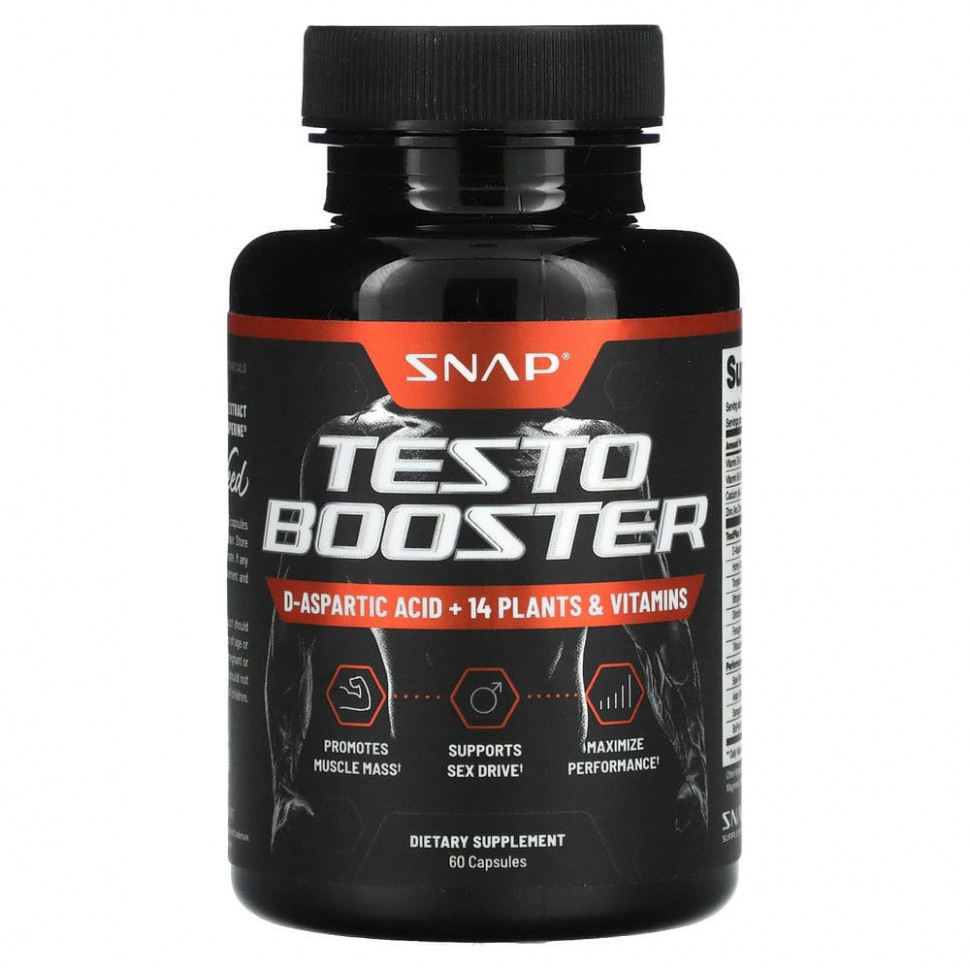 Snap Supplements, Testo Booster, 60   4940