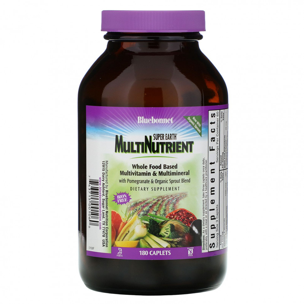 Bluebonnet Nutrition, Super Earth Multinutrient,  , 180    8770