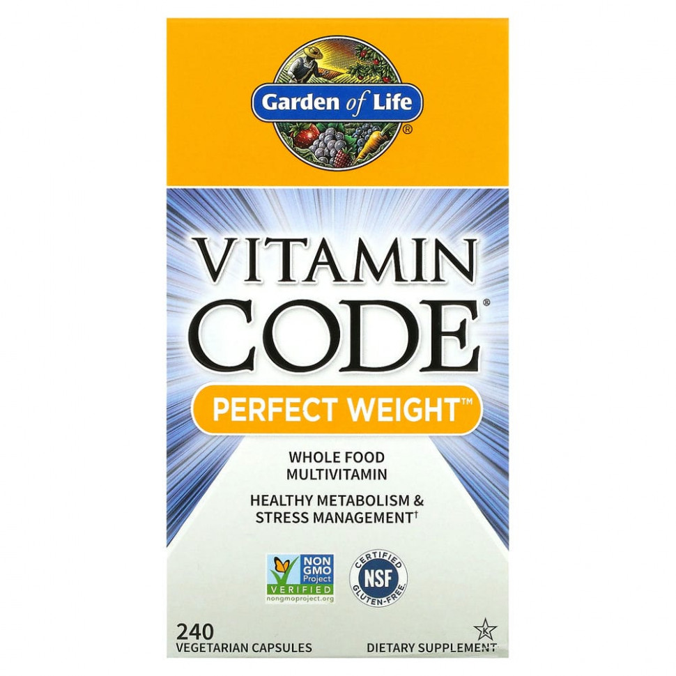 Garden of Life, Vitamin Code, Perfect Weight, 240    12960