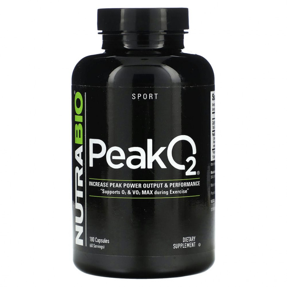 Nutrabio Labs, Peak O2`` 180   6000