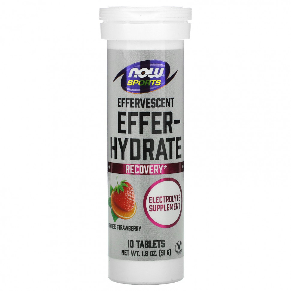 NOW Foods, Sports, Effer-Hydrate, ,   , 10 , 51  (1,8 )  1010