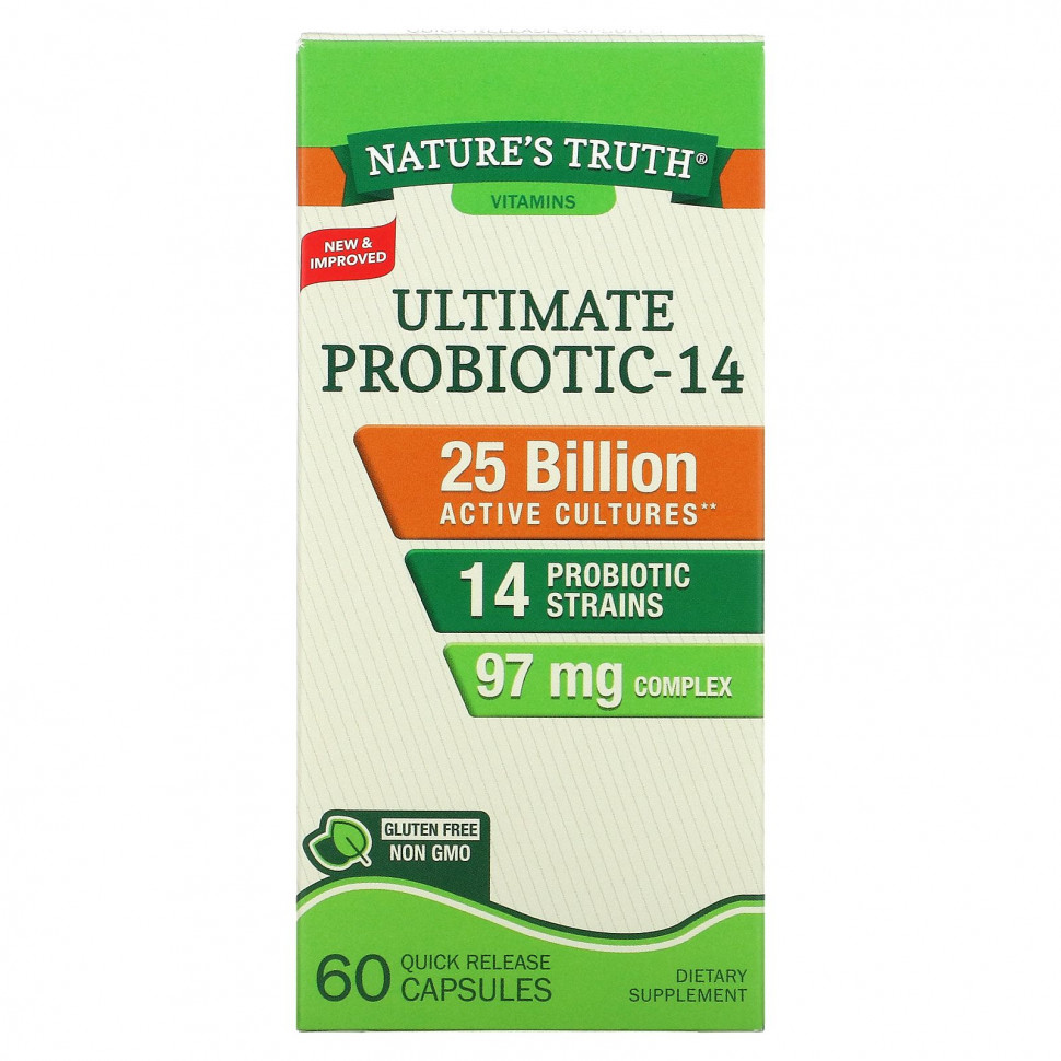 Nature's Truth, Ultimate Probiotic-14, 25 , 60      4900