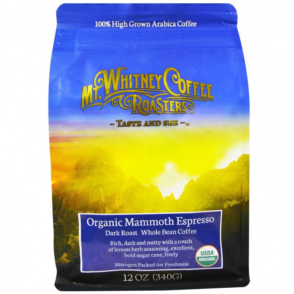 Mt. Whitney Coffee Roasters, Organic Mammoth Espresso,    ,  , 340  (12 )  2890