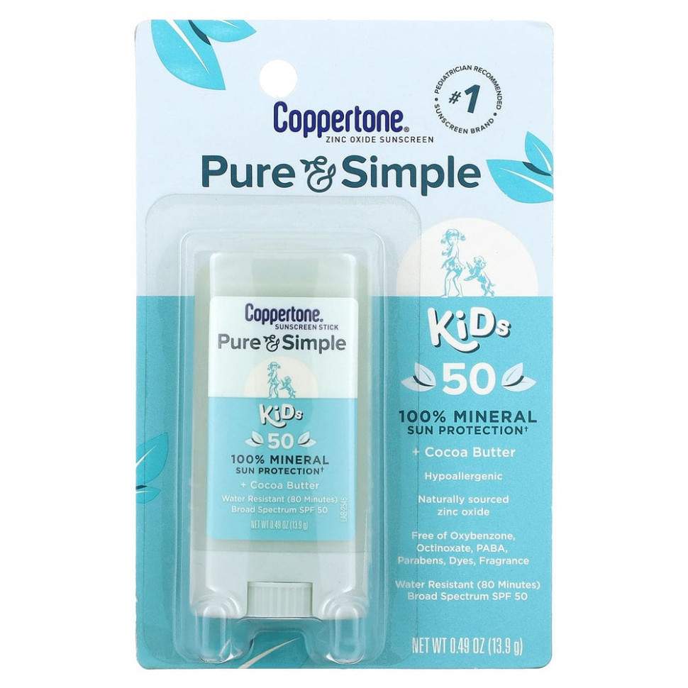 Coppertone, Pure & Simple, Kids,    , SPF 50, -, 13,9  (0,49 )  1760