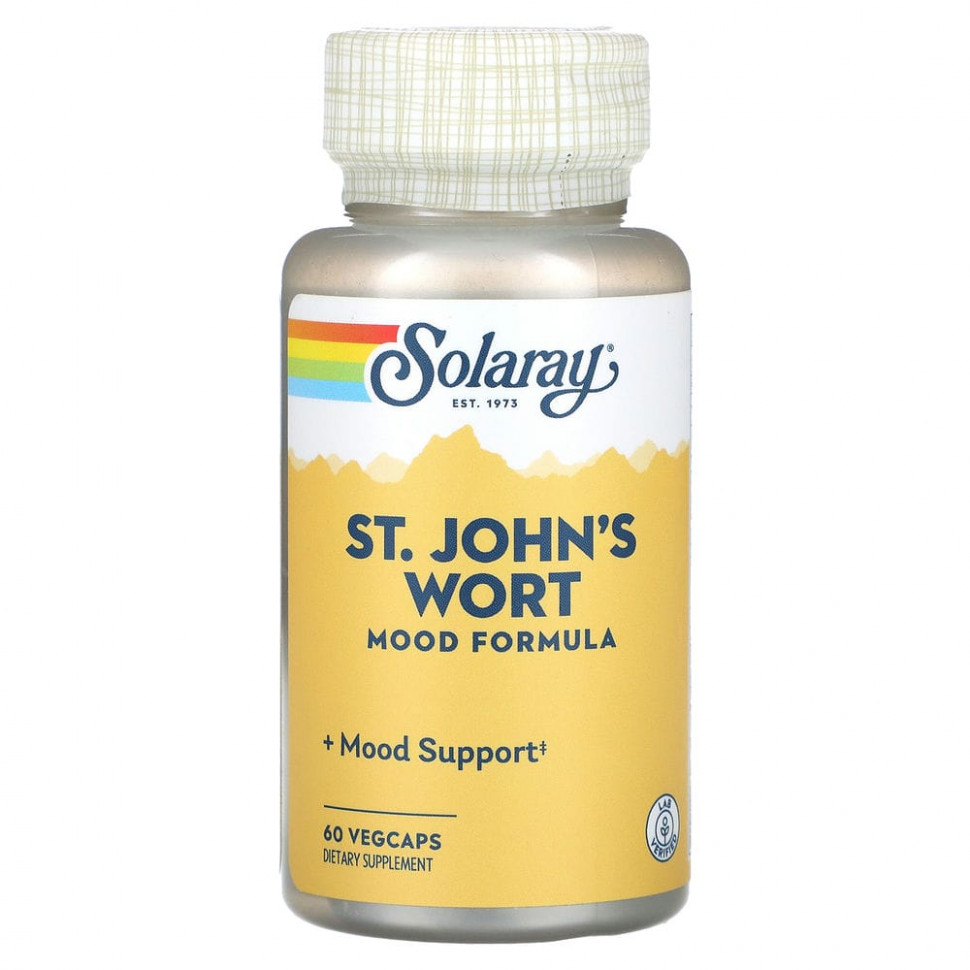 Solaray, St. John's Wort, Mood Formula, 60 VegCaps  4350