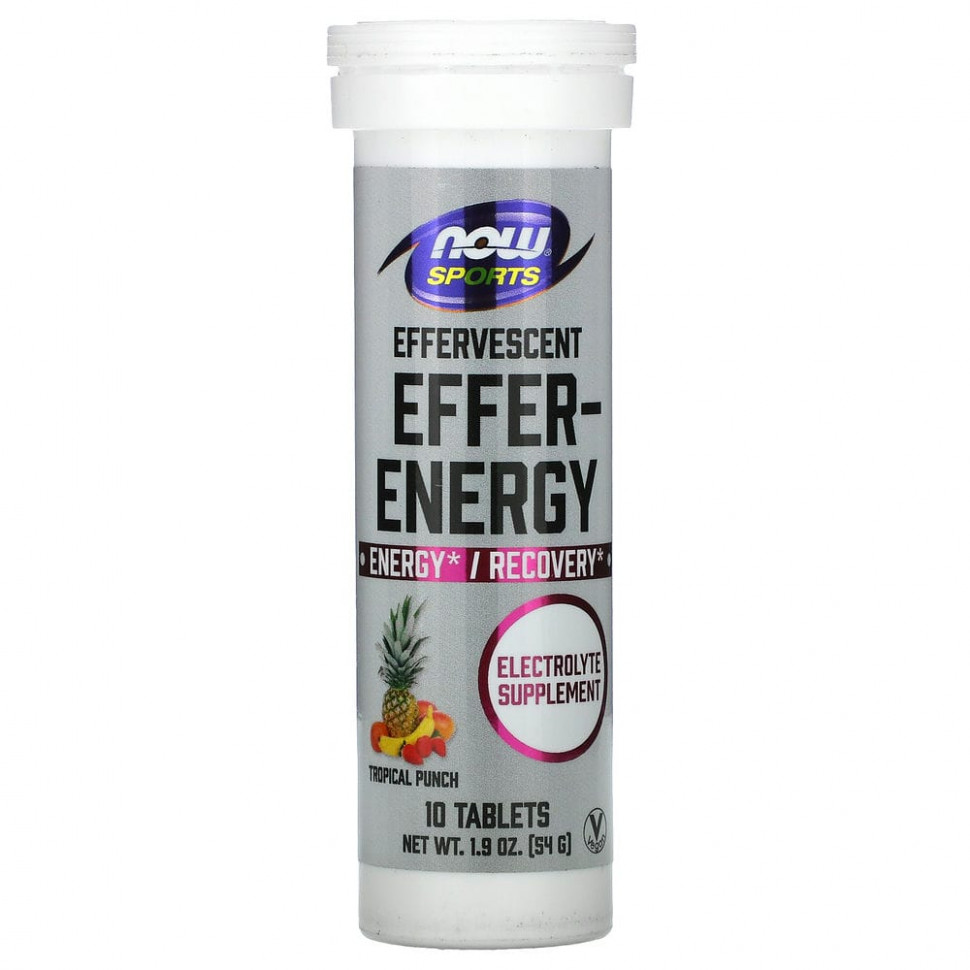 NOW Foods, Sports, Effer-Energy,  , 10 , 54  (1,9 )  1020