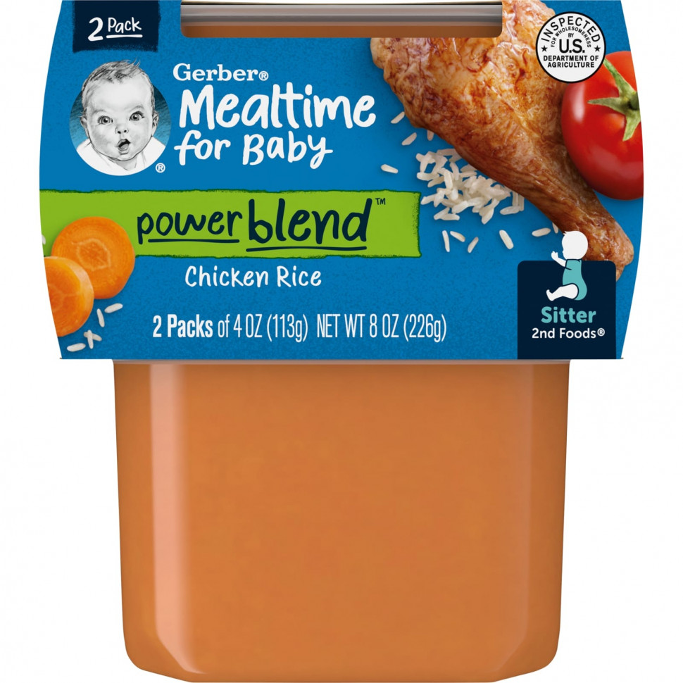 Gerber, Mealtime for Baby,  Power, 2nd Foods,   , 2   113  (4 )  750