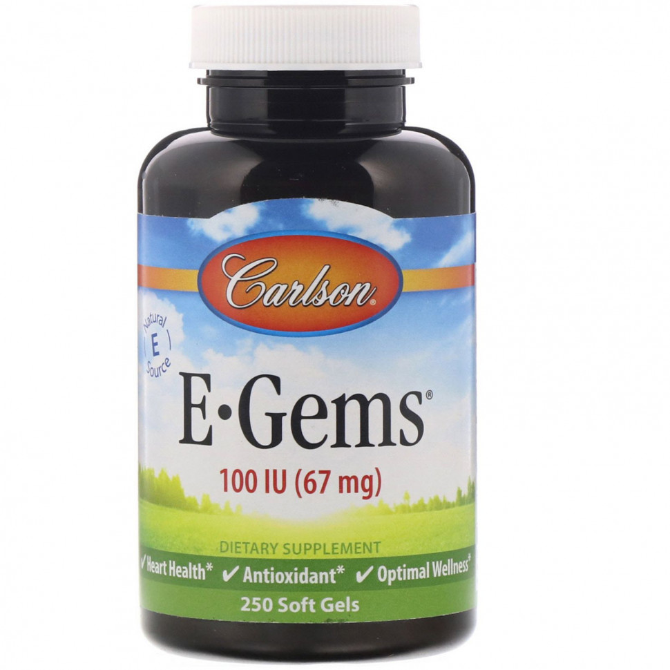 Carlson Labs, E-Gems, 67  (100 ), 250   3790