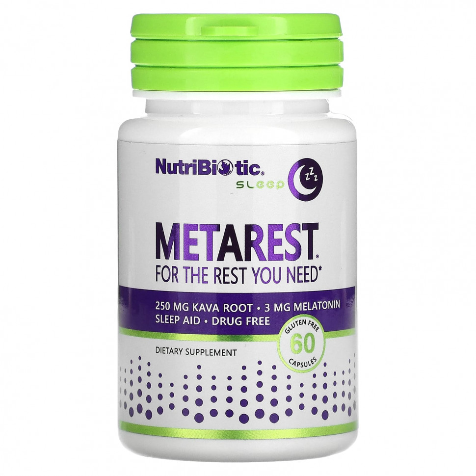 NutriBiotic, Sleep, MetaRest`` 60   1900