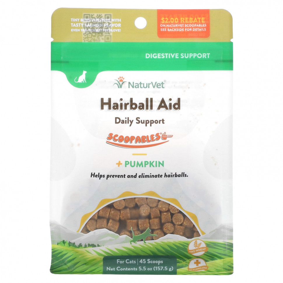  IHerb () NaturVet, Scoopables,   Hairball Aid + ,  , , 45  , 157,5  (5,5 ), ,    2170 
