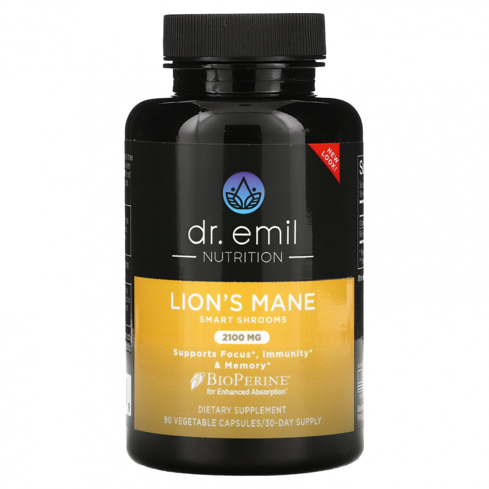 Dr Emil Nutrition, Lion's Mane Smart Shrooms, 2100 , 90    4840