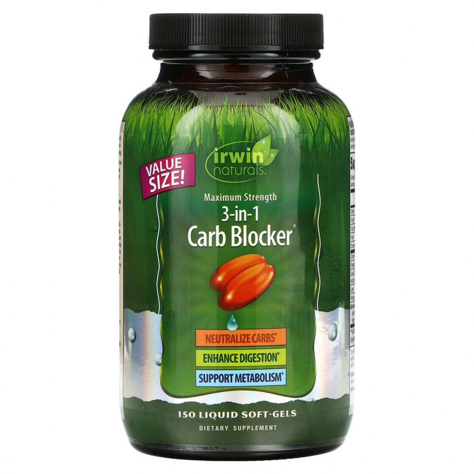 Irwin Naturals, 3-in-1 Carb Blocker,   3--1,  , 150    7190