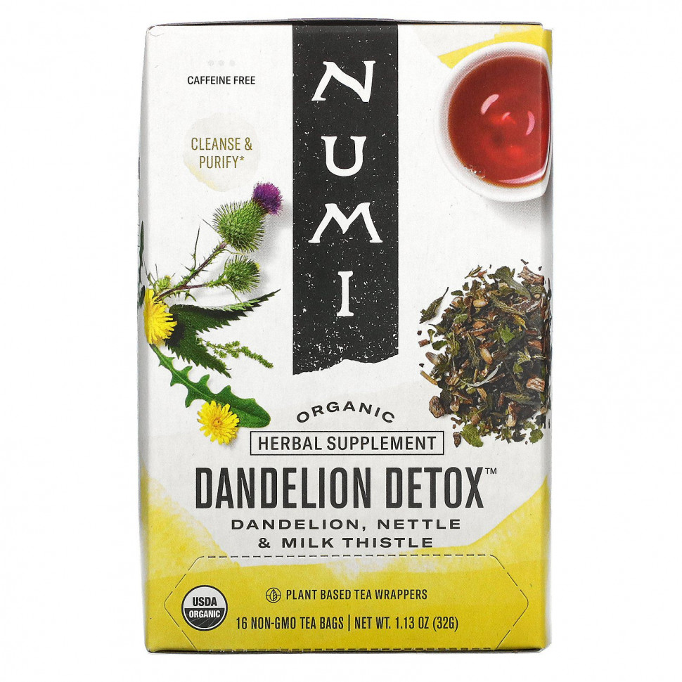 Numi Tea, Organic, Dandelion Detox,  , 16    , 32  (1,13 )  1500