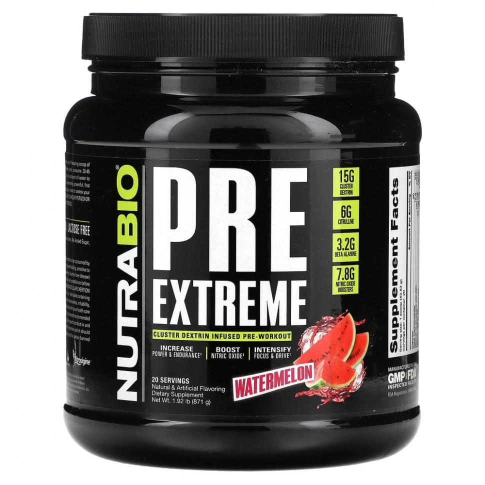 Nutrabio Labs, PRE Extreme, , 871  (1,92 )  8250