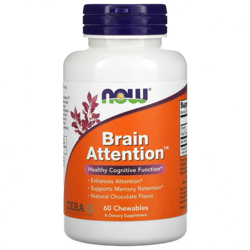 NOW Foods, Brain Attention,   , 60    3750