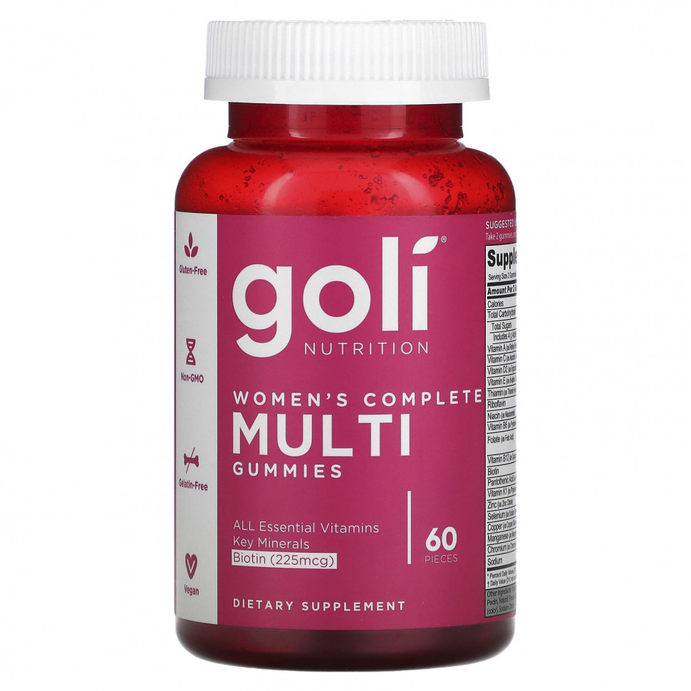 Goli Nutrition, Women's Complete Multi Gummies, 60 Pieces  3510