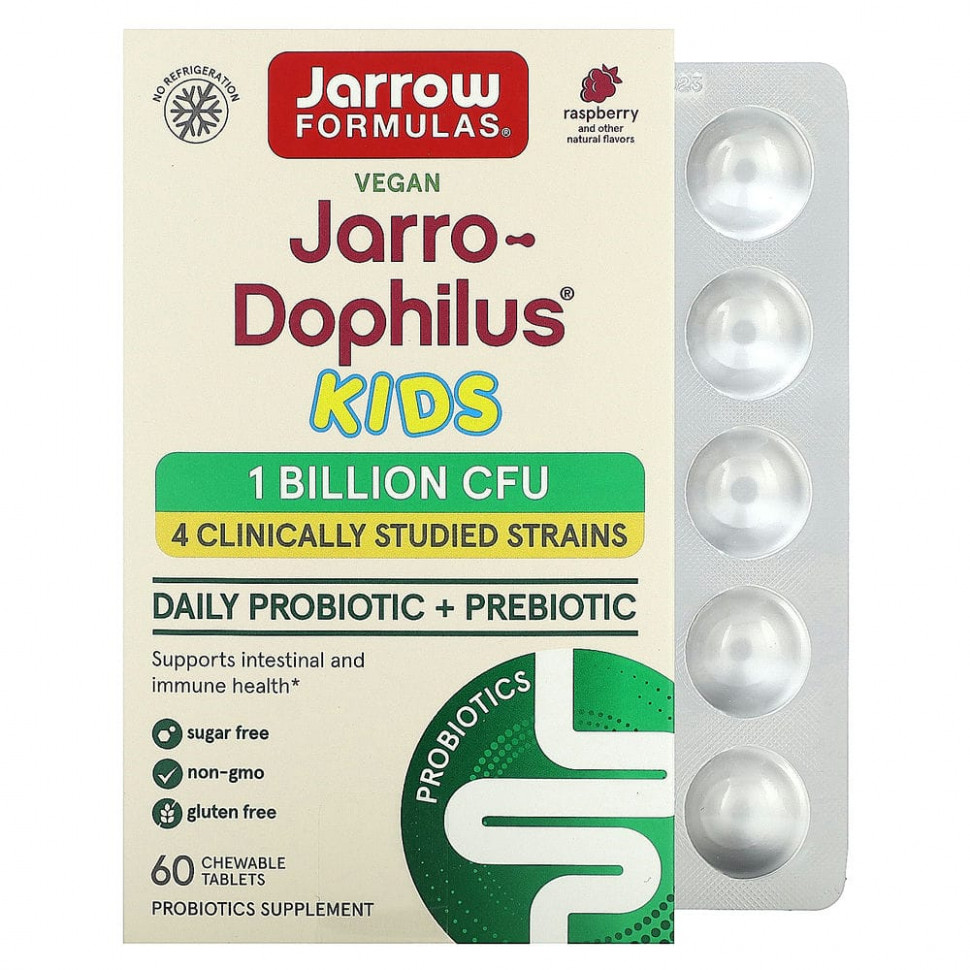 Jarrow Formulas, Jarro-Dophilus Kids,  + ,  ,   , 1   , 60    3130