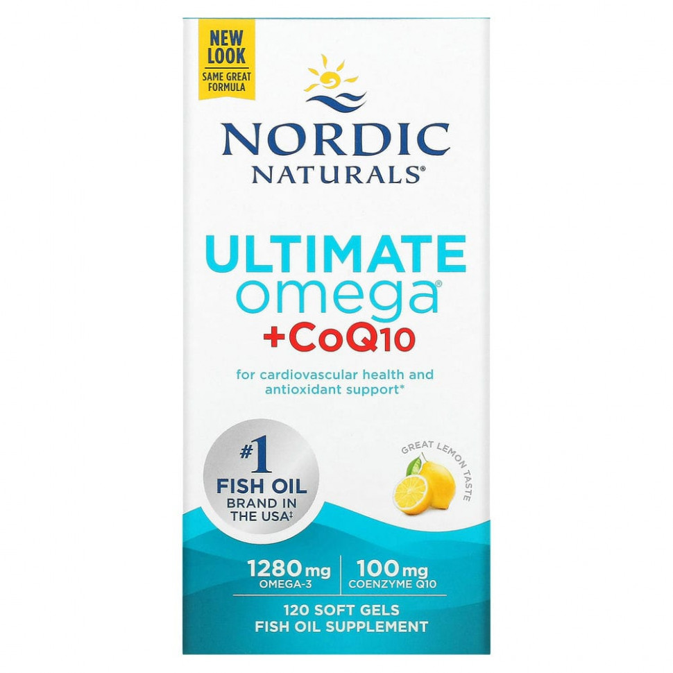 Nordic Naturals, Ultimate Omega + CoQ10, 640 , 120   10910