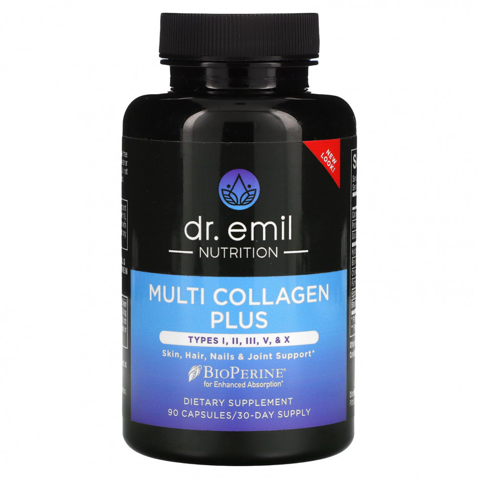  IHerb () Dr Emil Nutrition, Multi Collagen Plus,  I, II, III, V  X, 90 , ,    4620 