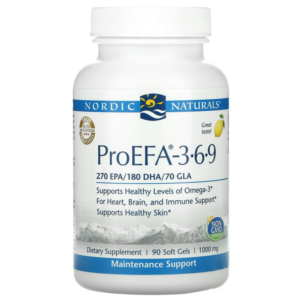 Nordic Naturals, ProEFA 3-6-9, , 1000 , 90    4400