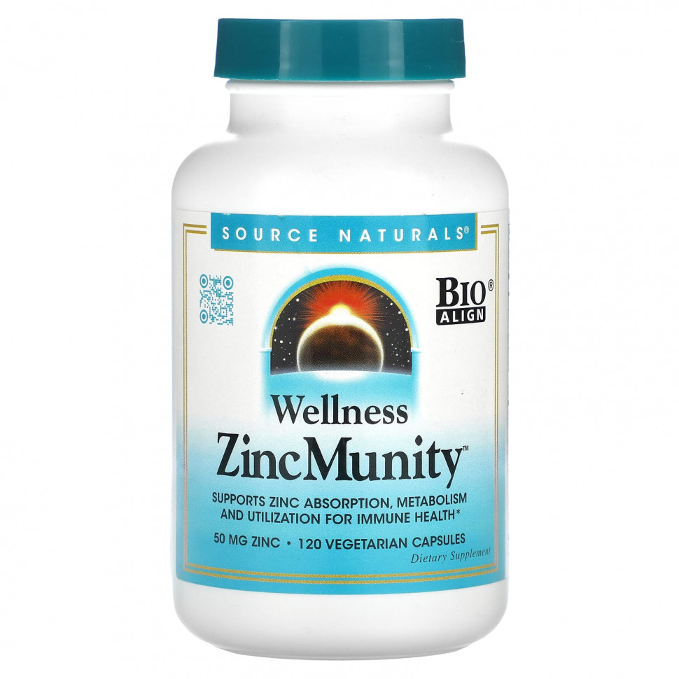 Source Naturals, Wellness ZincMunity, 50 , 120    4190