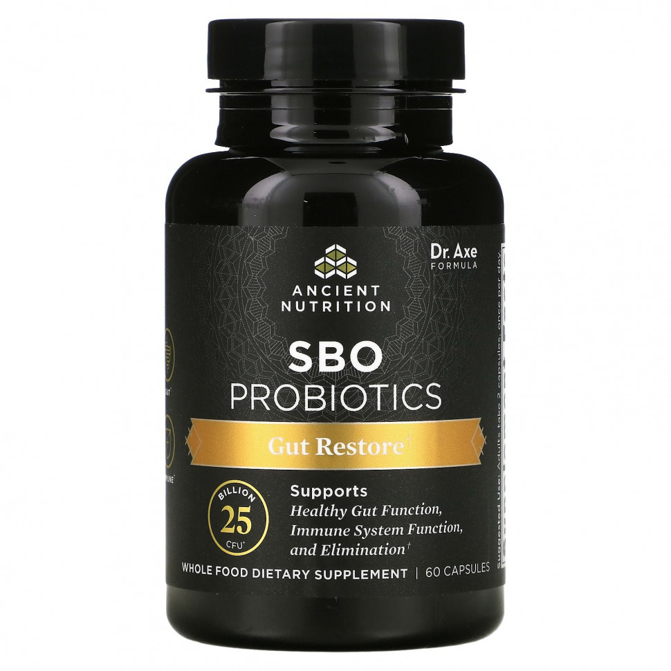 Dr. Axe / Ancient Nutrition, SBO Probiotics,    , 25  , 60   7230