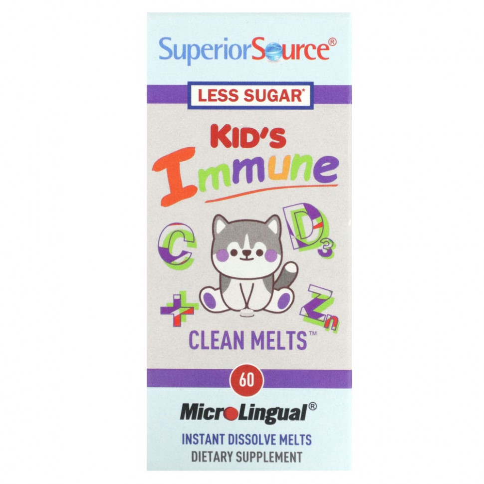 Superior Source, Kid's Immune, Clean Melts, 90 Instant Dissolve Melts  2530