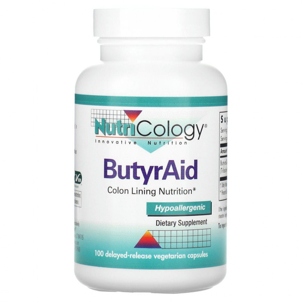 Nutricology, ButyrAid, 100       4510