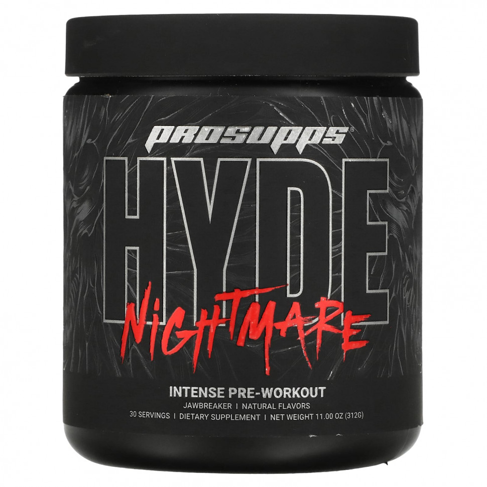 ProSupps, Hyde Nightmare, Intense Pre-Workout, Jawbreaker, 11 oz (312 g)  7780