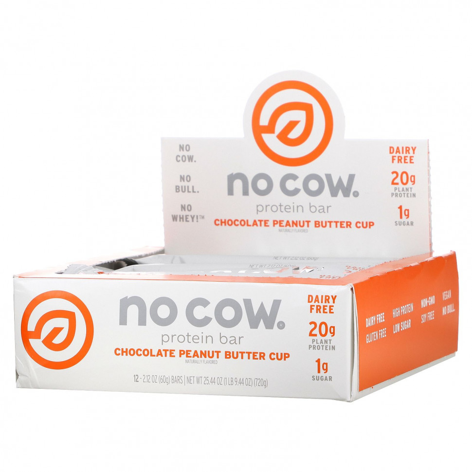 No Cow, Protein Bar,     , 12 , 60  (2,12 )   6690