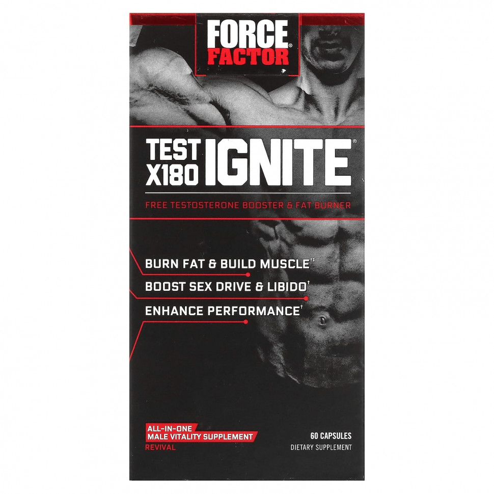 Force Factor, Test X180 Ignite,         , 60   4860