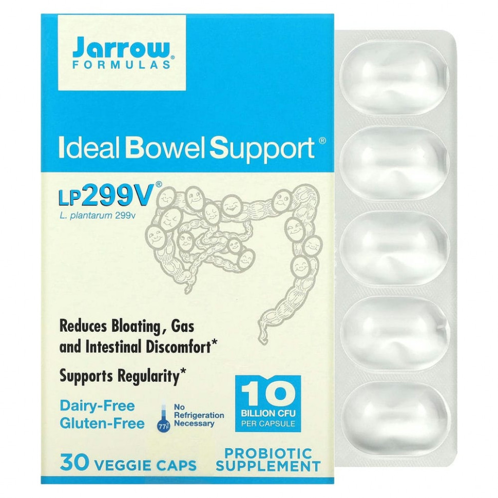 Jarrow Formulas, Ideal Bowel Support, 299v, 10  , 30    4380