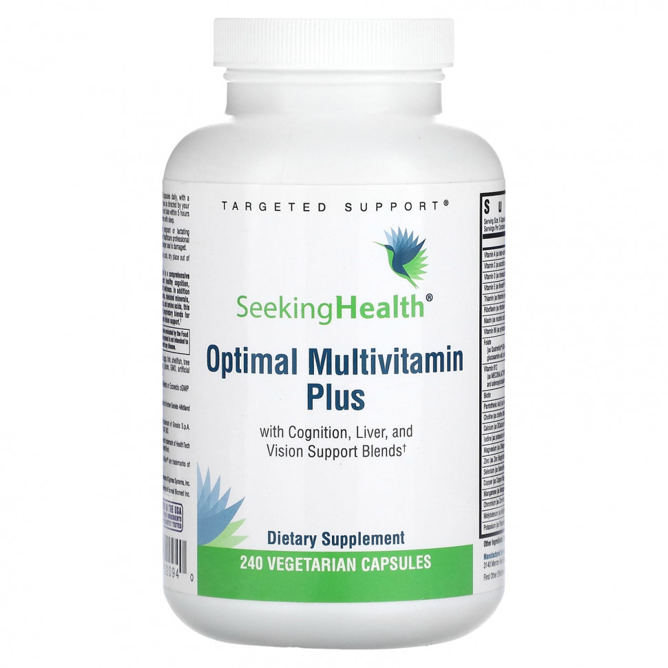 Seeking Health, Optimal Multivitamin Plus, 240    10880